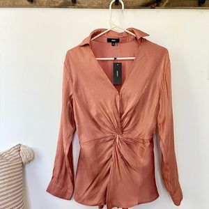 Vici Collection Coral Twist Blouse